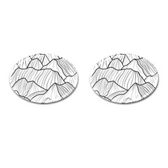 Mountains Cufflinks (oval) by goljakoff