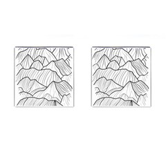 Mountains Cufflinks (square) by goljakoff