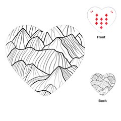 Mountains Playing Cards Single Design (heart) by goljakoff