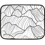 Mountains Fleece Blanket (Mini) 35 x27  Blanket