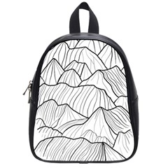 Mountains School Bag (small) by goljakoff