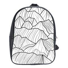 Mountains School Bag (xl) by goljakoff