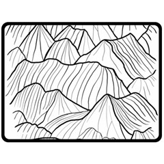 Mountains Double Sided Fleece Blanket (large) 