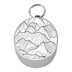 Mountains Mini Silver Compasses by goljakoff