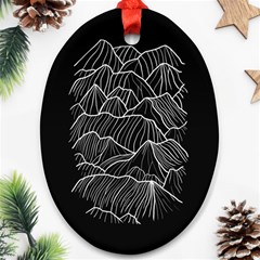 Black Mountain Oval Ornament (two Sides) by goljakoff