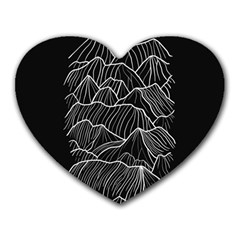 Black Mountain Heart Mousepads by goljakoff