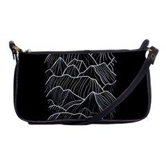 Black Mountain Shoulder Clutch Bag by goljakoff