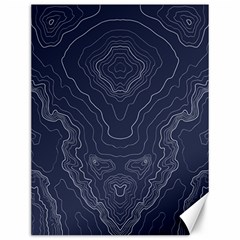 Blue Topography Canvas 12  X 16  by goljakoff