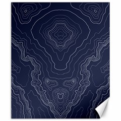 Blue Topography Canvas 20  X 24  by goljakoff