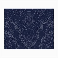 Blue Topography Small Glasses Cloth (2 Sides) by goljakoff