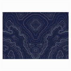 Blue Topography Large Glasses Cloth (2 Sides) by goljakoff