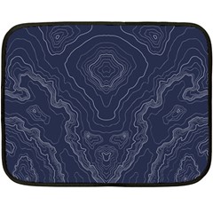 Blue Topography Fleece Blanket (mini) by goljakoff