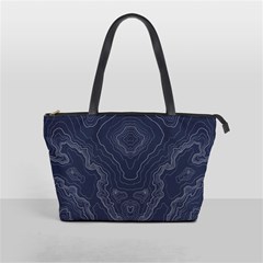 Blue Topography Classic Shoulder Handbag by goljakoff