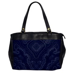 Blue Topography Oversize Office Handbag by goljakoff