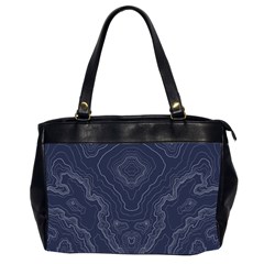 Blue Topography Oversize Office Handbag (2 Sides) by goljakoff