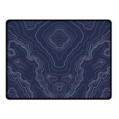 Blue Topography Fleece Blanket (small) by goljakoff