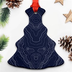 Blue Topography Ornament (christmas Tree)  by goljakoff