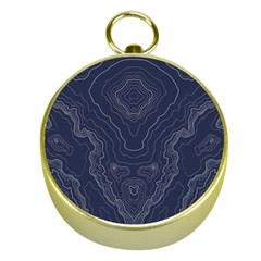 Blue Topography Gold Compasses by goljakoff