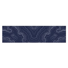 Blue Topography Satin Scarf (oblong) by goljakoff