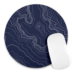 Topography Map Round Mousepads by goljakoff