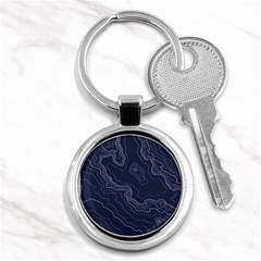 Topography Map Key Chain (round) by goljakoff