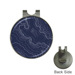 Topography Map Hat Clips With Golf Markers