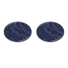 Topography Map Cufflinks (oval) by goljakoff