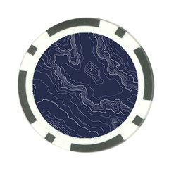 Topography Map Poker Chip Card Guard by goljakoff