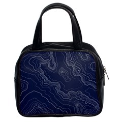 Topography Map Classic Handbag (two Sides) by goljakoff