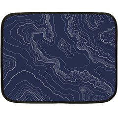 Topography Map Double Sided Fleece Blanket (mini)  by goljakoff