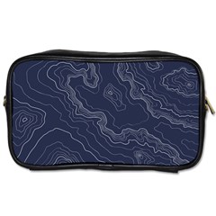 Topography Map Toiletries Bag (one Side) by goljakoff