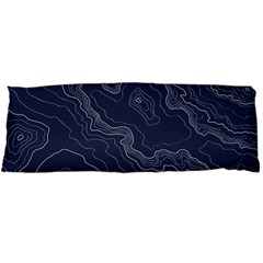 Topography Map Body Pillow Case Dakimakura (two Sides) by goljakoff