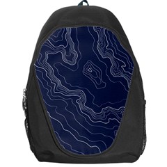 Topography Map Backpack Bag by goljakoff