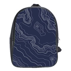 Topography Map School Bag (xl) by goljakoff