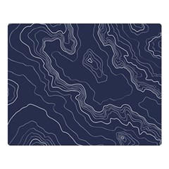 Topography Map Double Sided Flano Blanket (large)  by goljakoff