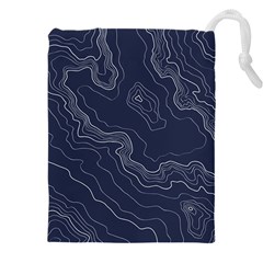 Topography Map Drawstring Pouch (4xl) by goljakoff