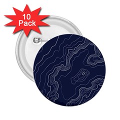 Topography Map 2 25  Buttons (10 Pack)  by goljakoff