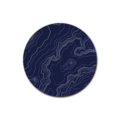 Topography Map Rubber Coaster (round)  by goljakoff