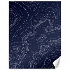 Topography Map Canvas 12  X 16  by goljakoff