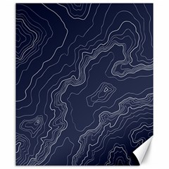 Topography Map Canvas 20  X 24  by goljakoff