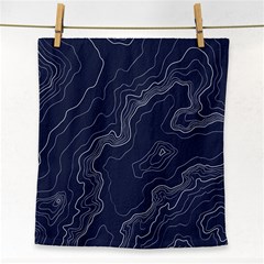 Topography Map Face Towel by goljakoff