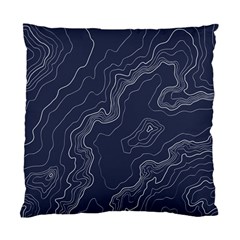 Topography Map Standard Cushion Case (one Side) by goljakoff