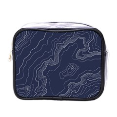 Topography Map Mini Toiletries Bag (one Side) by goljakoff