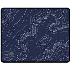 Topography Map Fleece Blanket (medium)  by goljakoff