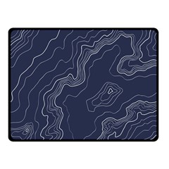 Topography Map Fleece Blanket (small) by goljakoff