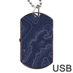 Topography Map Dog Tag Usb Flash (one Side) by goljakoff