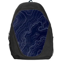 Topography Map Backpack Bag by goljakoff