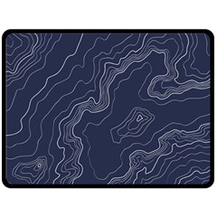 Topography Map Double Sided Fleece Blanket (large)  by goljakoff