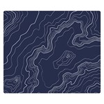 Topography map Double Sided Flano Blanket (Small)  50 x40  Blanket Front