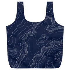 Topography Map Full Print Recycle Bag (xxxl) by goljakoff